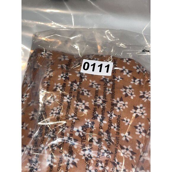 Aeropostale Brown Floral Short Sleeves & Back Zipper Closure Women's Mini Dress - Picture 8 of 8